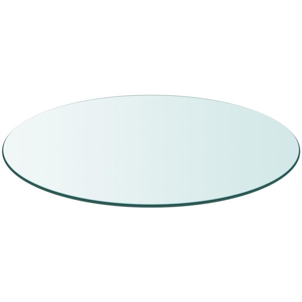 Piano Tavolo Rotondo In Vetro Temperato 300 Mm - Foto 1