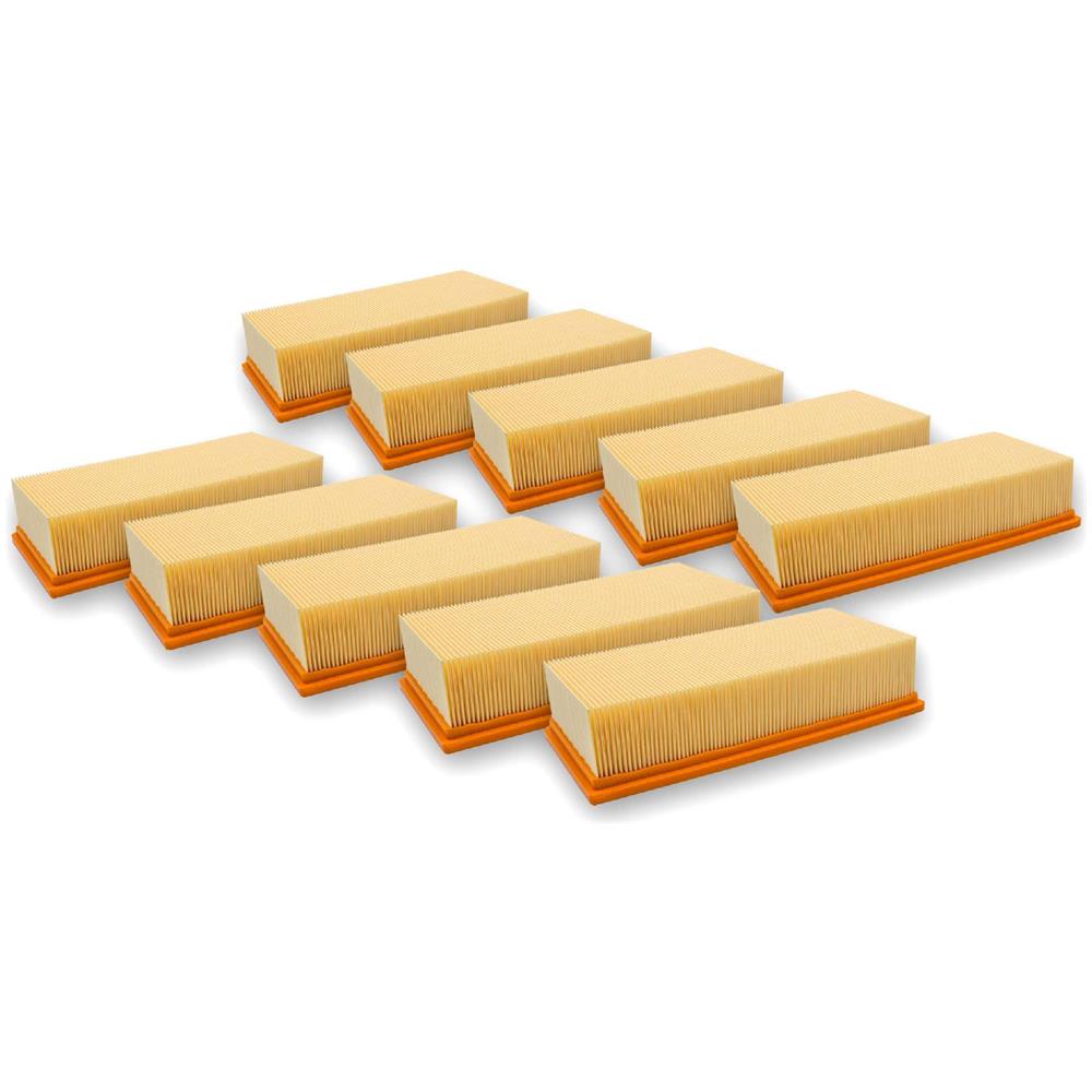 vhbw 10x filtro a pieghe piatte sostituisce Parkside 72800205 per