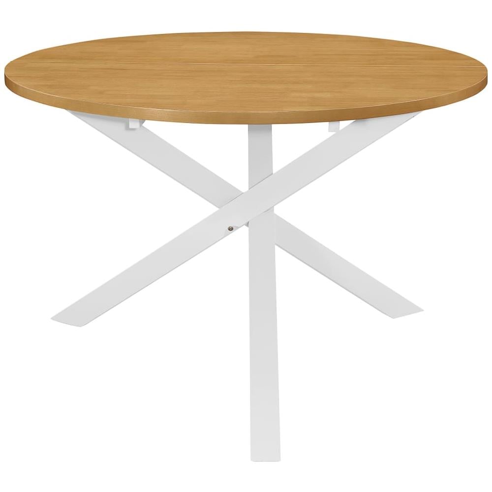 Tavolo Da Pranzo Bianco 120x75 Cm In Mdf - Foto 2