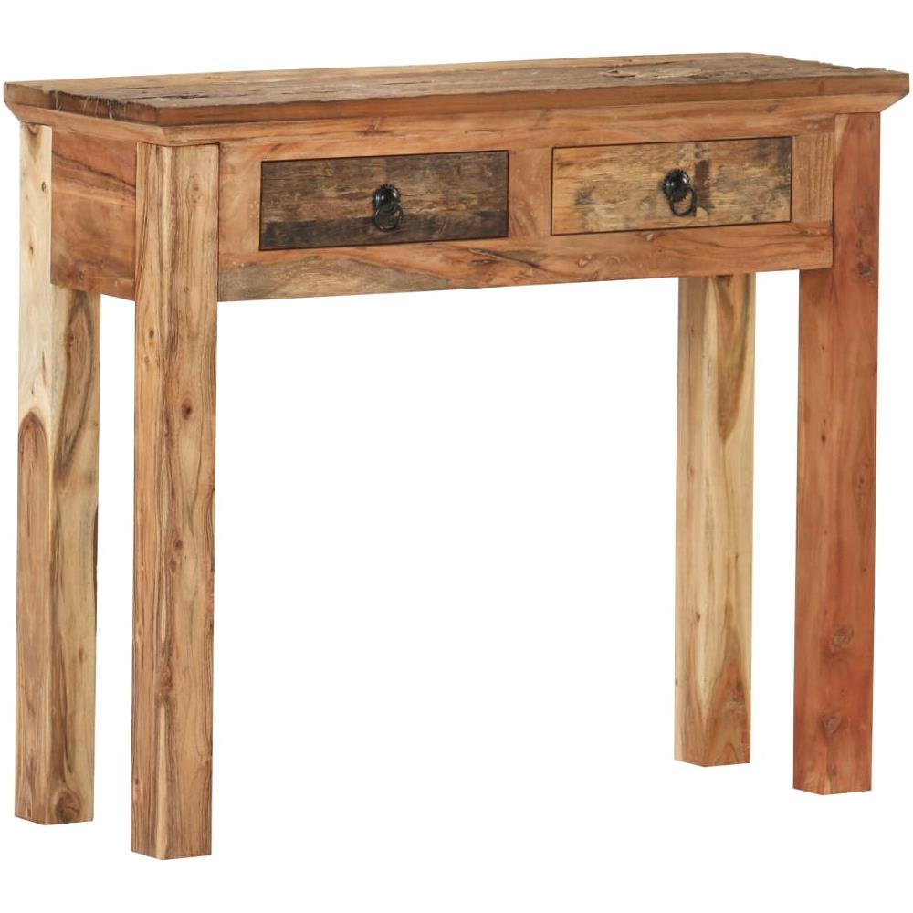 Tavolo Consolle 90,5x30x75cm in Legno di Acacia e di Recupero - Foto 1