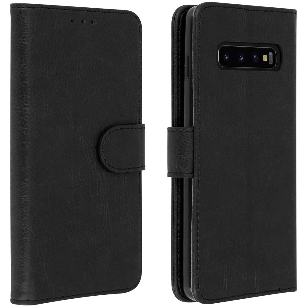 Custodia Samsung Galaxy S10 Portacarte Funzione Supporto Cover Silicone - Nero - Foto 1
