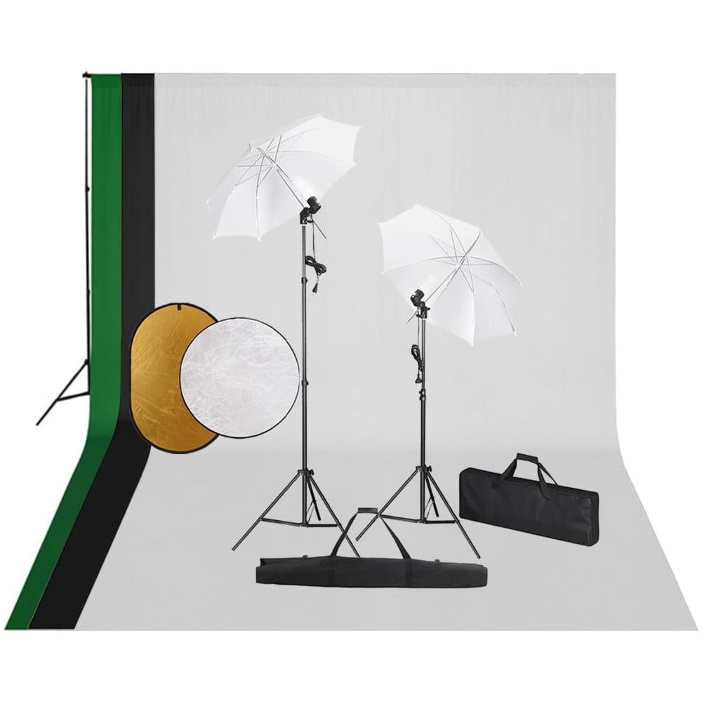 Kit Studio Fotografico con Luci Fondale e Riflettore - Foto 1