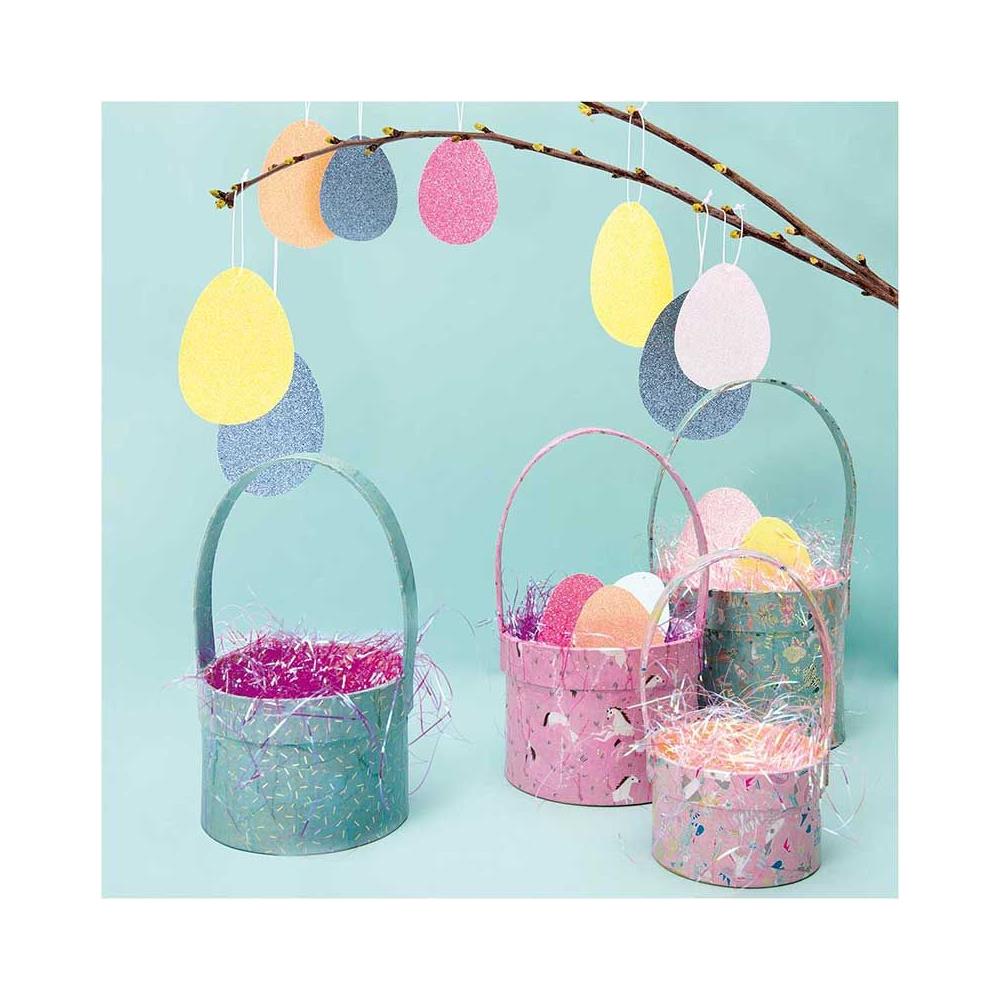 10 Fogli Di Carta Glitterata A4 - Colori Acidi - Foto 3
