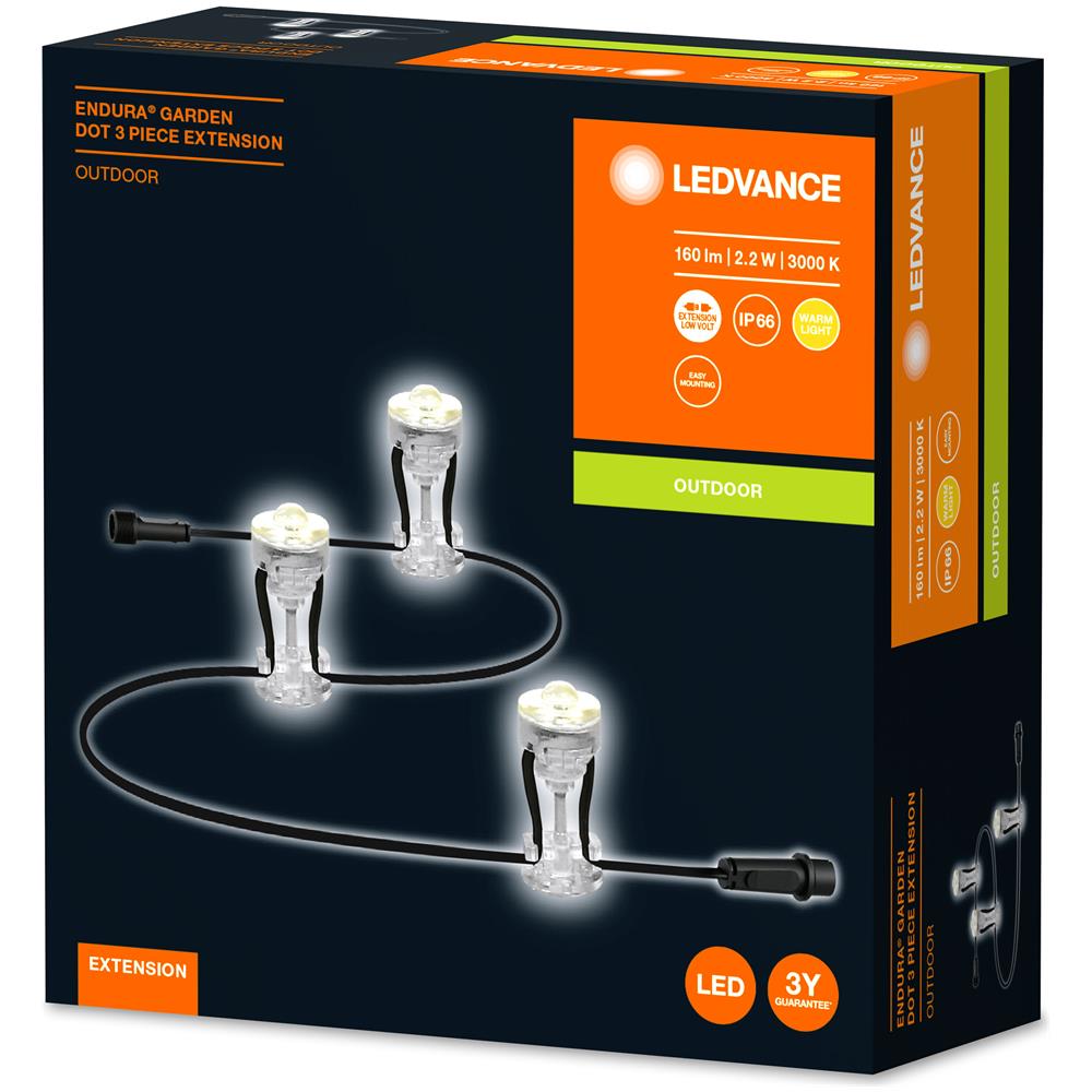Ledvance Apparecchio Led Da Esterno: Endura Garden Dot / 2,10 W, 220…240 V, Ampiezza Fascio Luminoso: 33°, Bianco Caldo, 3000 K, Materiale: Polycarbonat (pc), Ip65 - Foto 2
