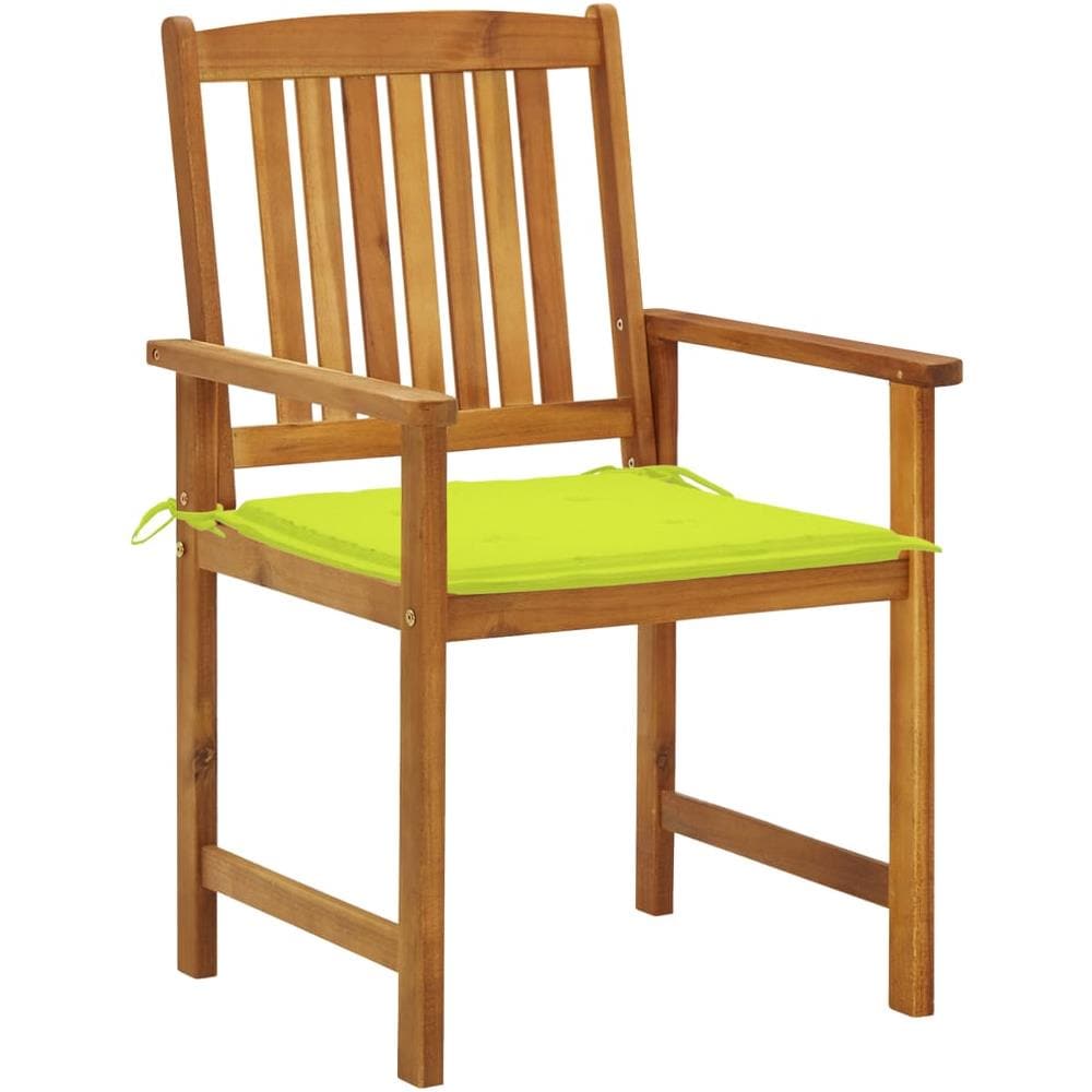 Sedie da Giardino con Cuscini 2 pz in Massello di Acacia - Foto 2