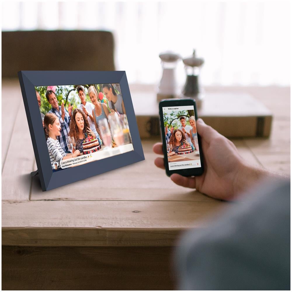 Cornice Fotografica Digitale Prado - Display Touch Screen da 10'' - Connessione WiFi - Risoluzione HD 1280x800 - Memoria 1GB / 16GB - 2 Altoparlanti Incorporati - Connessione tramite App, USB, SD Colore Nero - Foto 6