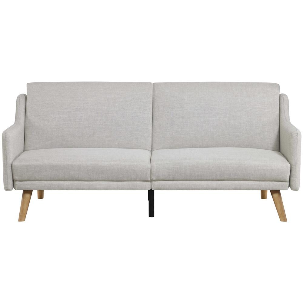 Ester Divano Convertibile Scandinavo Tessuto Grigio Chiaro - Foto 1