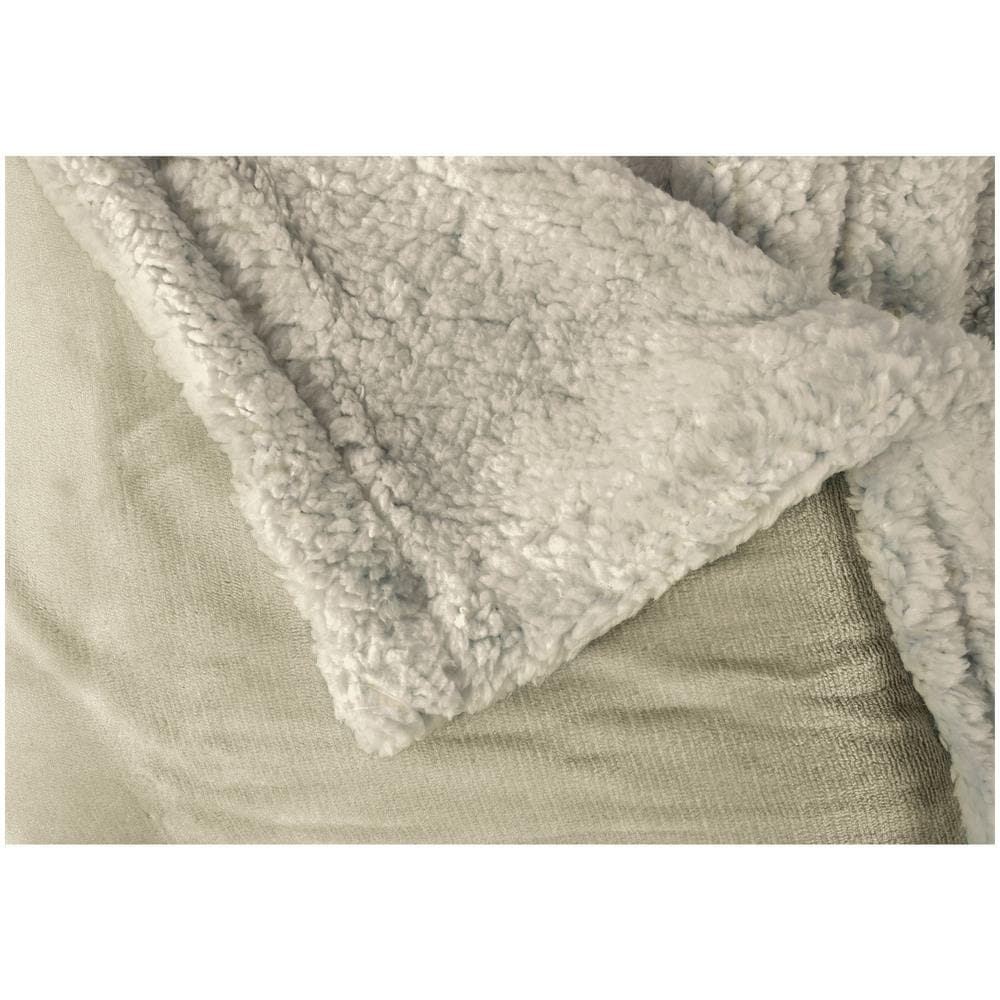 Briebe - Coperta Per Divano / Letto 130x160cm A Doppio Strato In Pile Calde, Accoglienti  Taupe - Foto 2