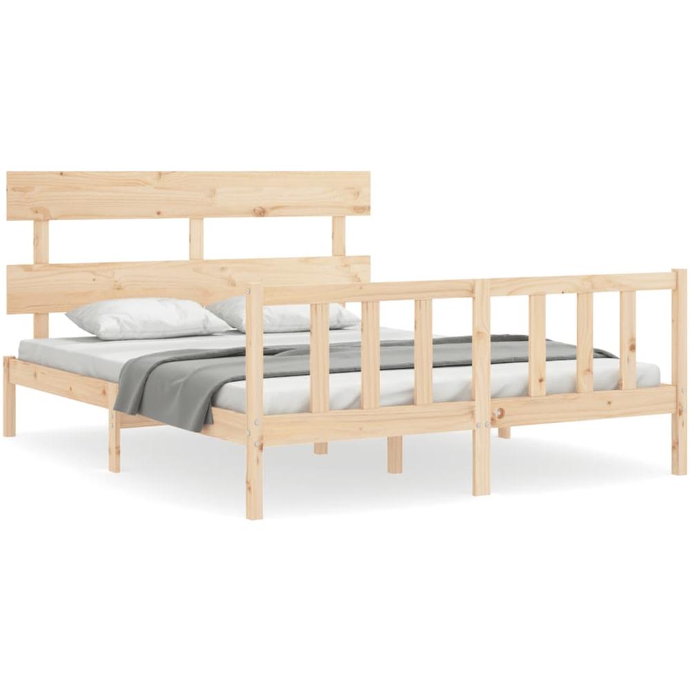 Giroletto con Testiera King Size in Legno Massello - Foto 2