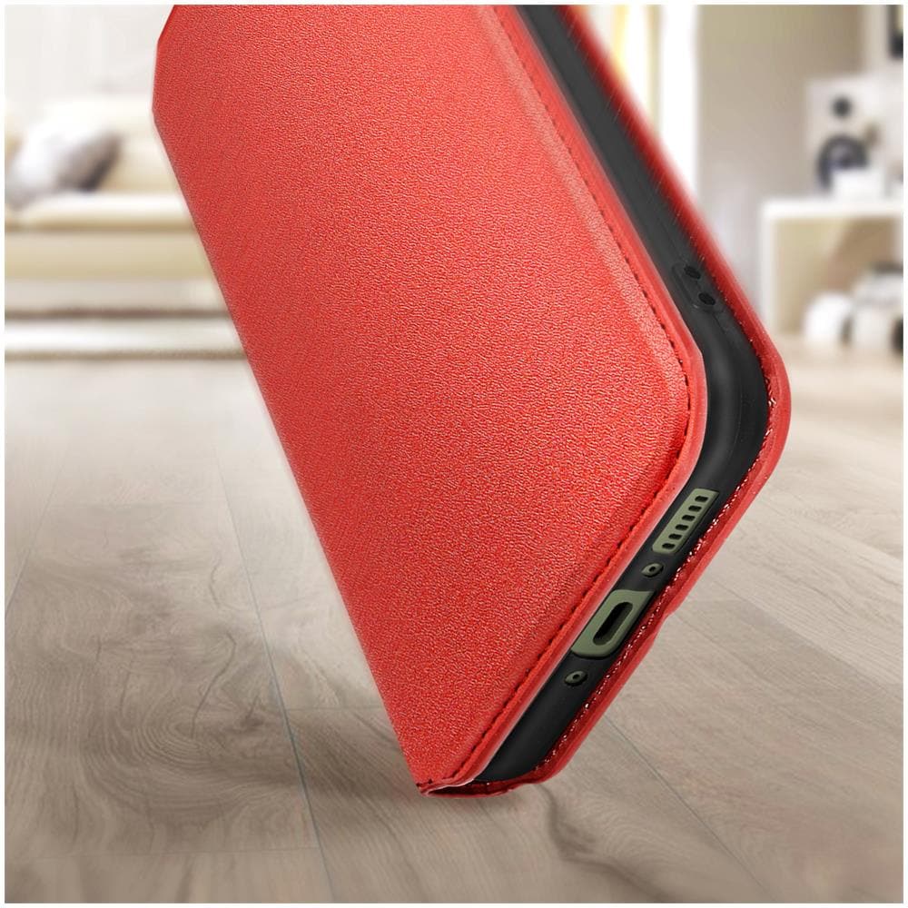 Custodia Per Samsung Galaxy A54 5g Portafoglio Funzione Supporto Video Rossa - Foto 2