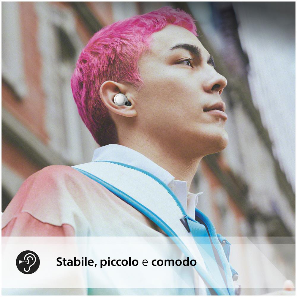 Auricolari Wireless WFC700NW con Custodia di Ricarica Colore Bianco - Foto 5