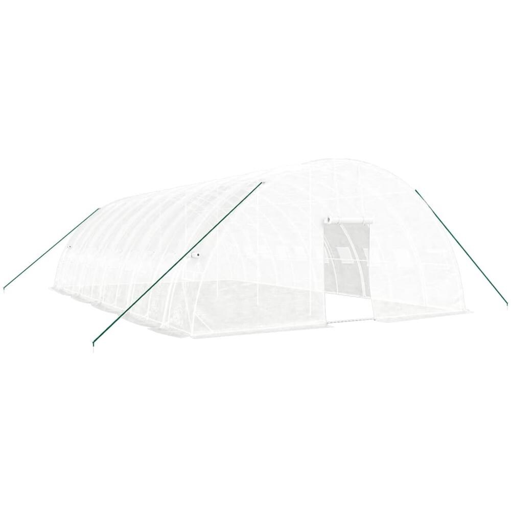 Serra con Telaio in Acciaio Bianco 60 m² 10x6x2,85 m - Foto 2