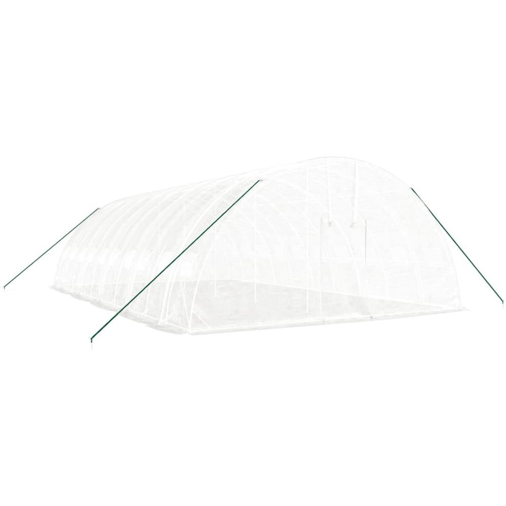 Serra con Telaio in Acciaio Bianco 60 m² 10x6x2,85 m - Foto 3