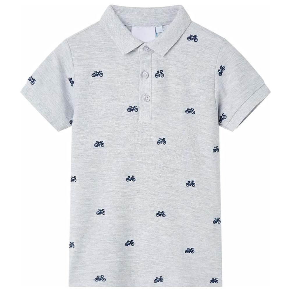 Polo per Bambini Grigio Mélange 128 - Foto 1