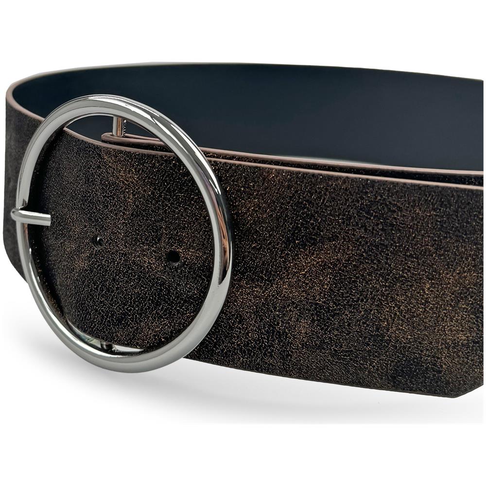 Cintura con Fibbia Rotonda Brillante - Foto 1