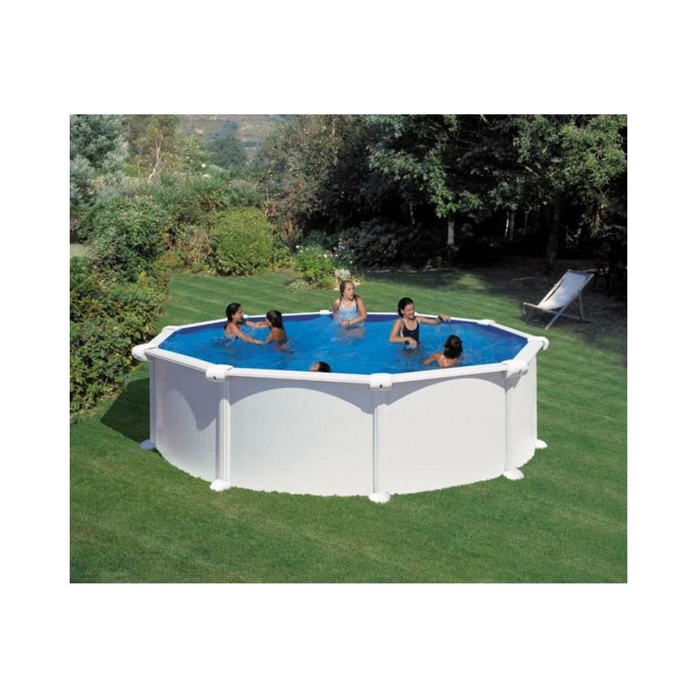 Piscina Tonda Atlantis Dimensioni Ø460 x 132 Cm Colore Bianco - Foto 1