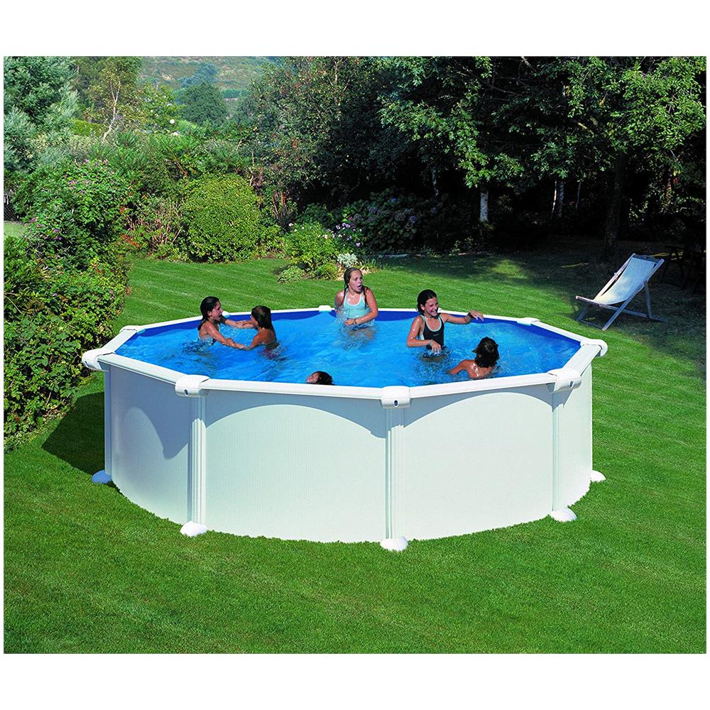 Piscina Tonda Atlantis Dimensioni Ø460 x 132 Cm Colore Bianco - Foto 12