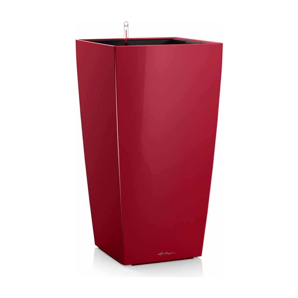 Vaso Cubico Premium 40 Rosso Scarlatto Lucido 40x40xh75 Cm - Foto 2