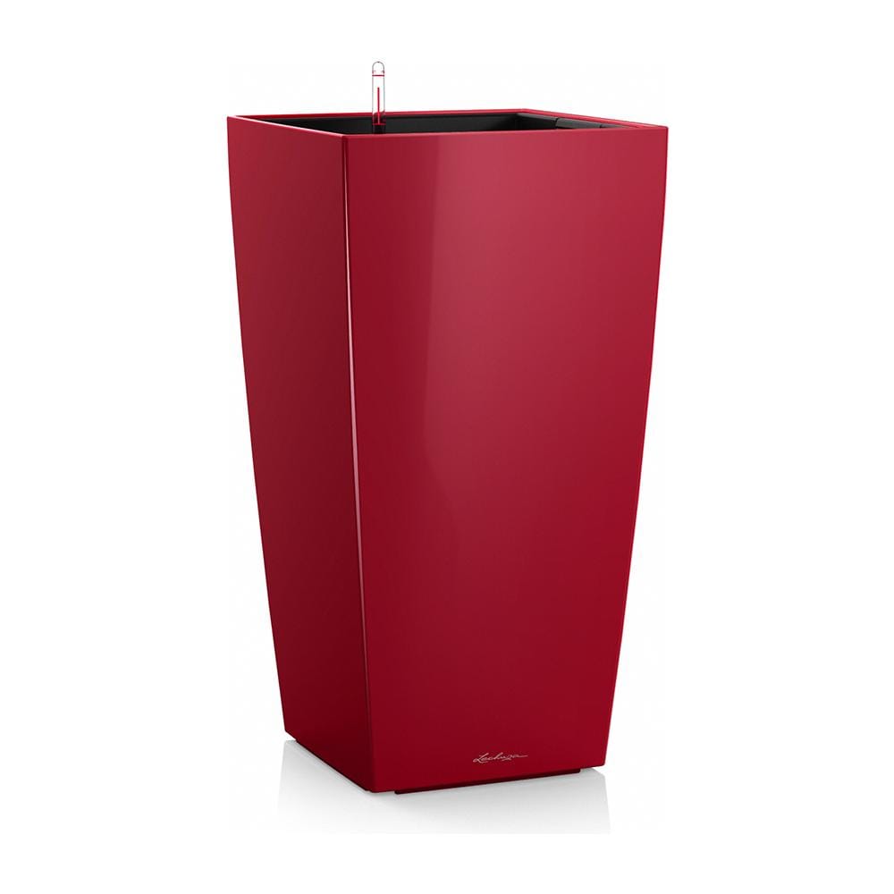 Vaso Cubico Premium 40 Rosso Scarlatto Lucido 40x40xh75 Cm - Foto 1