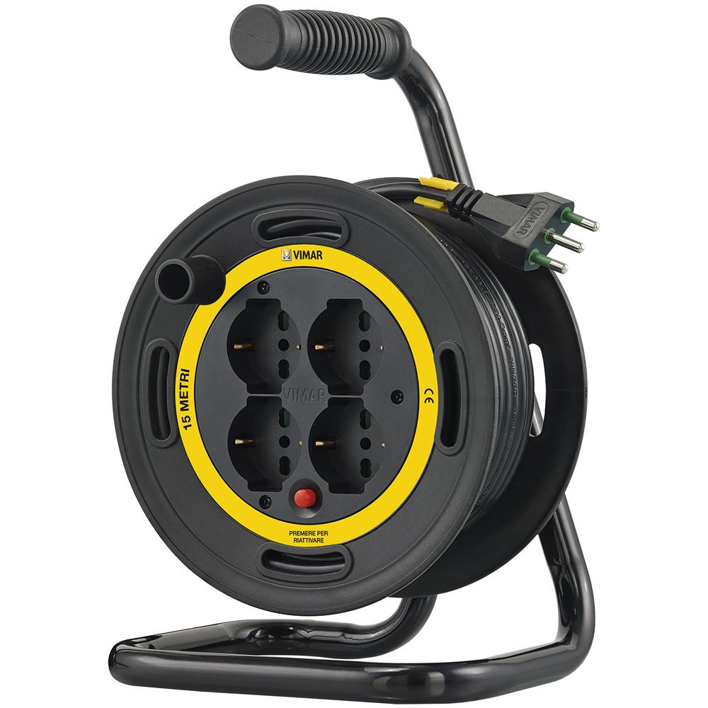 Avvolgicavo   16a 4 Uscite Universali 15m - Foto 1