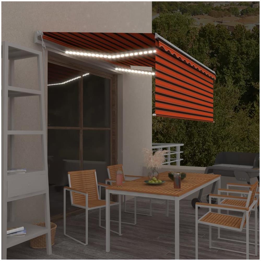 tenda Automatica Parasoleledsensorevento 3,5x2,5m Aranciomarrone - Foto 1