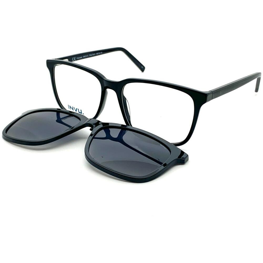 Montatura Unisex Con Clip-on Da Sole A Calamita Polarizzato Mod. M4214a - Foto 1