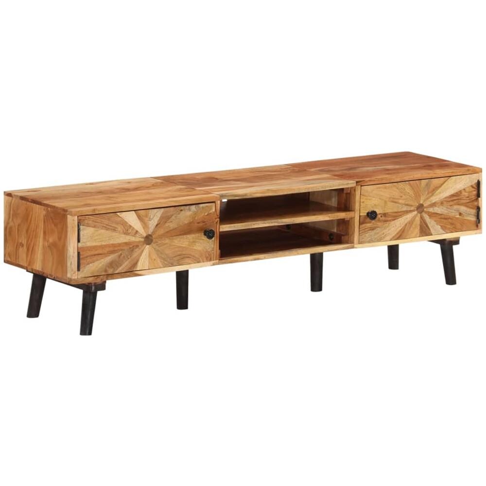 Mobile Porta Tv 145x35x35 Cm In Legno Massello Di Acacia - Foto 1