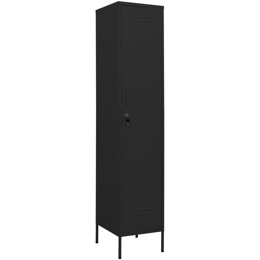 Armadio Nero 35x46x180 Cm In Acciaio - Foto 2