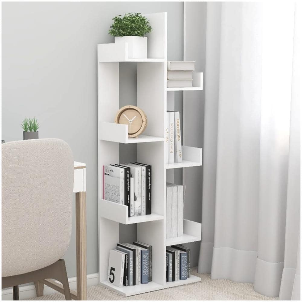 Libreria Bianca 48x25,5x140 cm in Truciolato - Foto 1