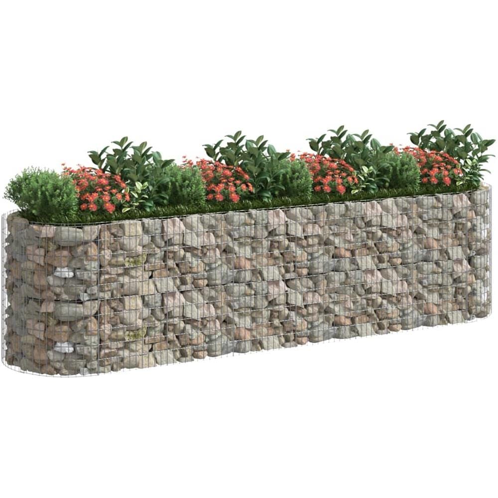 Gabbione Con Letto Rialzato In Ferro Zincato 400x100x100 Cm - Foto 2