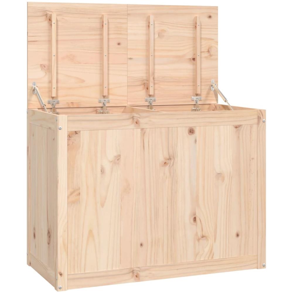 Contenitore Per Bucato 88,5x44x66 Cm Legno Massello Pino - Foto 2