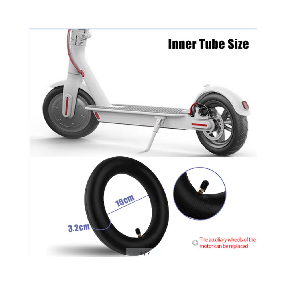 Tubo Di Ricambio Per Pneumatici Per Scooter E Da 2 Pezzi Da 8,5 Pollici Con 2 Ferri Da Stiro Per Xiaomi M365 - Foto 2