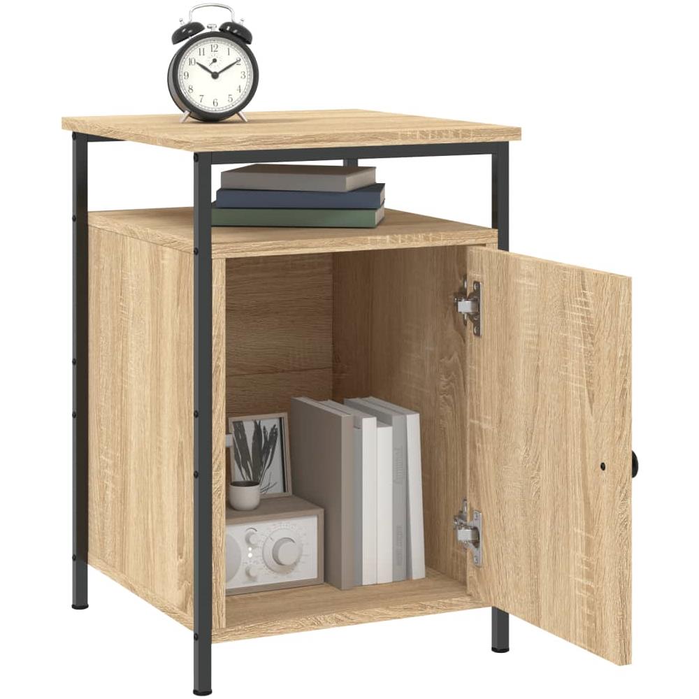 Comodino Rovere Sonoma 40x42x60 Cm In Legno Multistrato - Foto 3