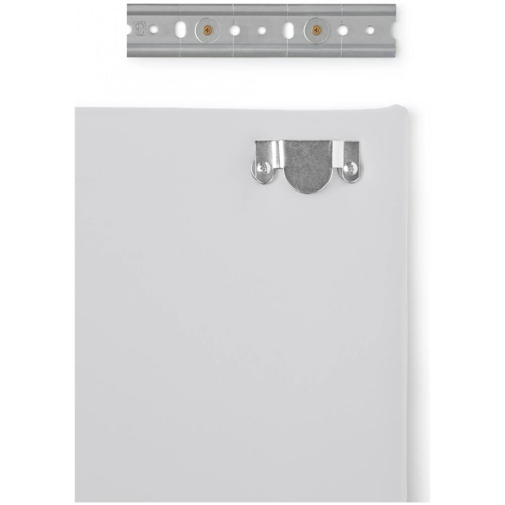 Letto Singolo Cleziana, Testata In Ecopelle A Muro, 100% Made In Italy, Adatta A Letto Singolo, Cm 90x60, Bianco - Foto 2