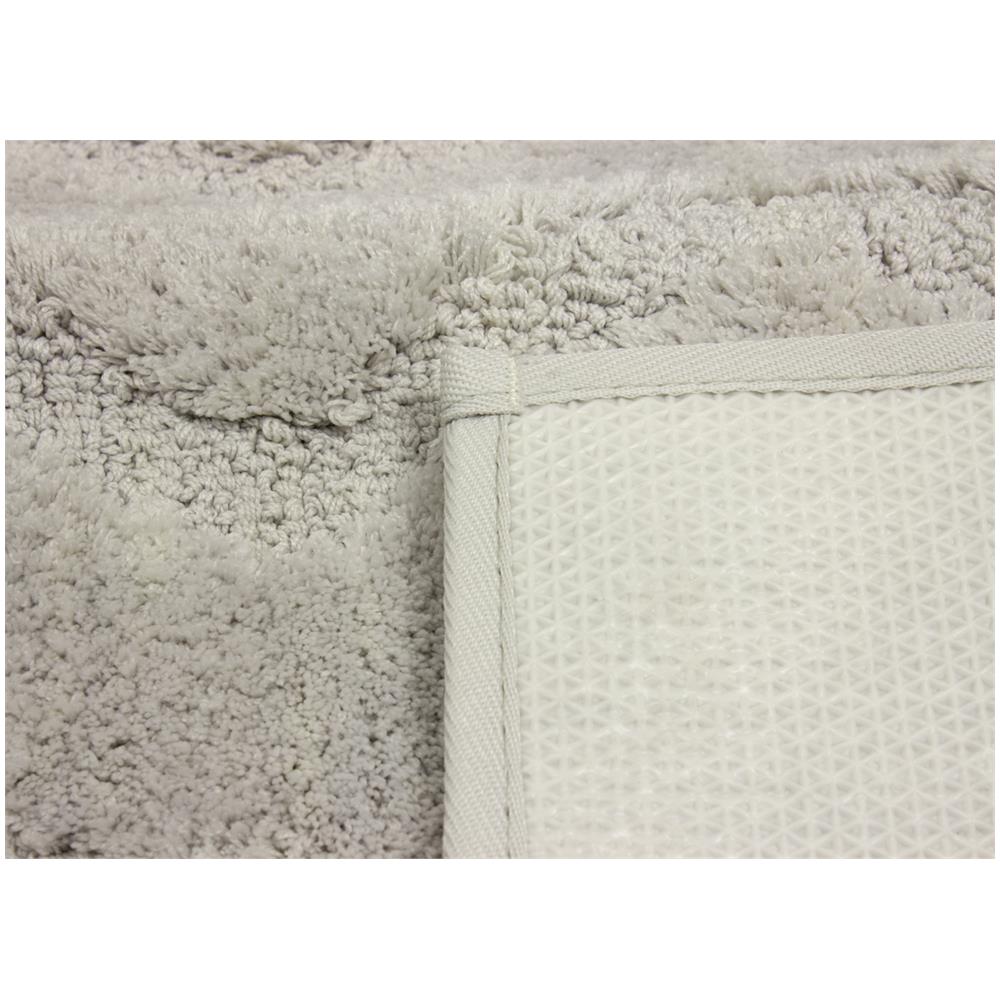 Tappeto Casa Bagno Morbido In Tinta Unita Zig Zag Modello Zigzagaria Vari Colori 50x80 Grigio - Foto 5