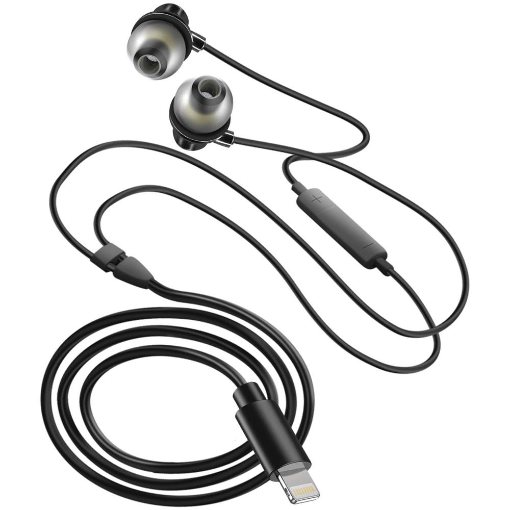 Auricolari Cablati Lightning In-ear Microfono E Tasti Argento - Foto 1