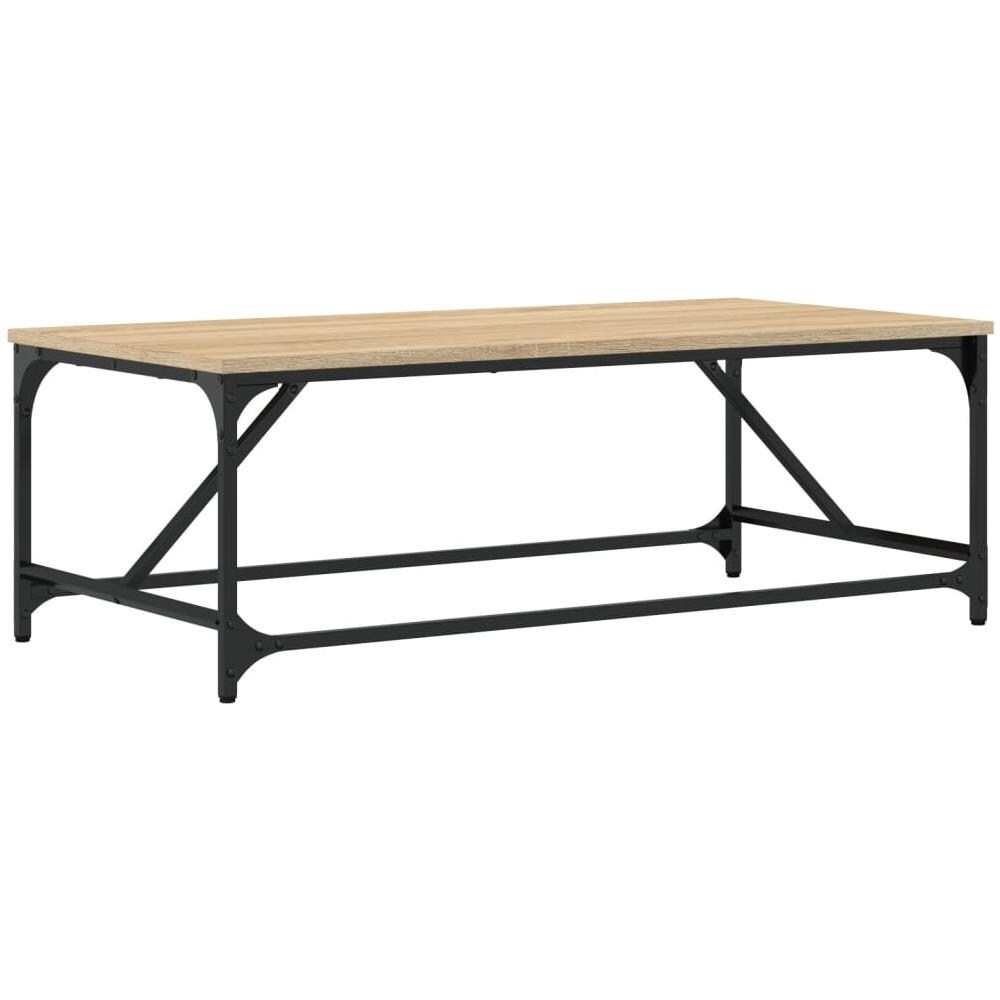 Tavolino Da Salotto Rovere Sonoma 100x50x35cm Legno Multistrato - Foto 2