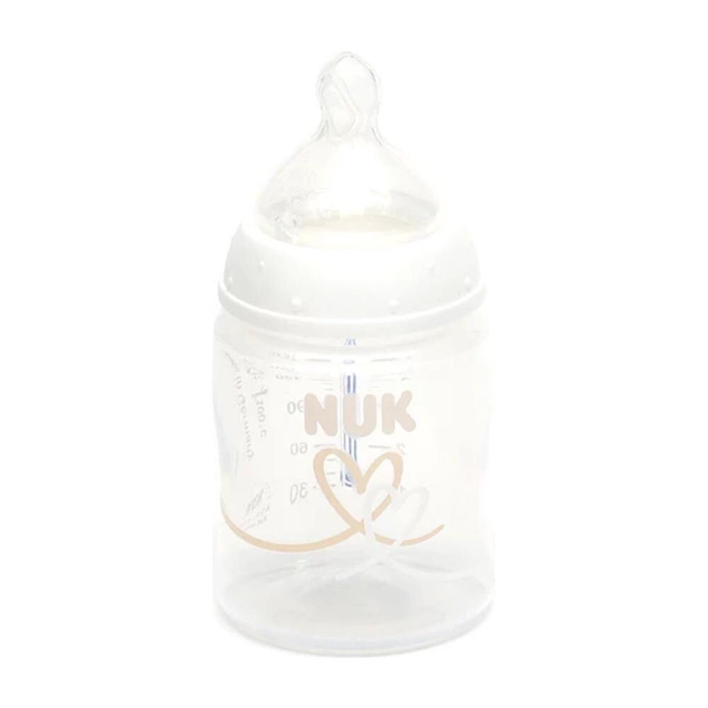 Biberon Cuore Taglia M Silicone 150ml Prima Scelta+ Con Controllo Della Temperatura Da 0 A 6 Mesi - Foto 1