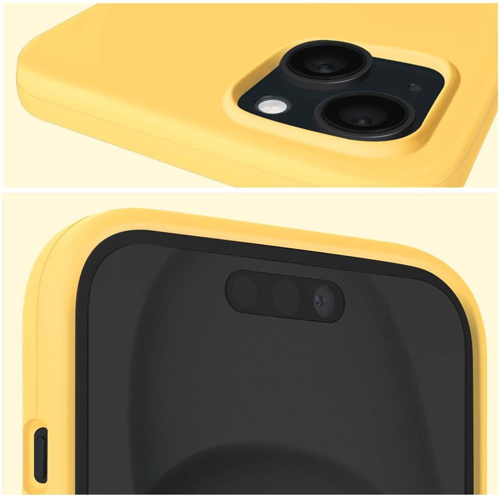 Cover Per Iphone 15 Plus Ibrida Semirigida Sottile Leggera Befluo, Giallo - Foto 2