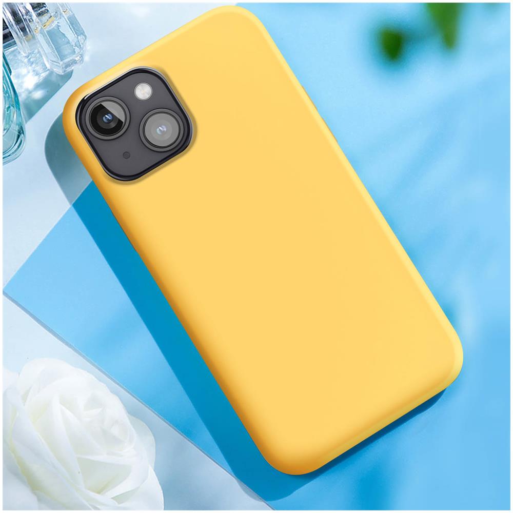 Cover Per Iphone 15 Plus Ibrida Semirigida Sottile Leggera Befluo, Giallo - Foto 5