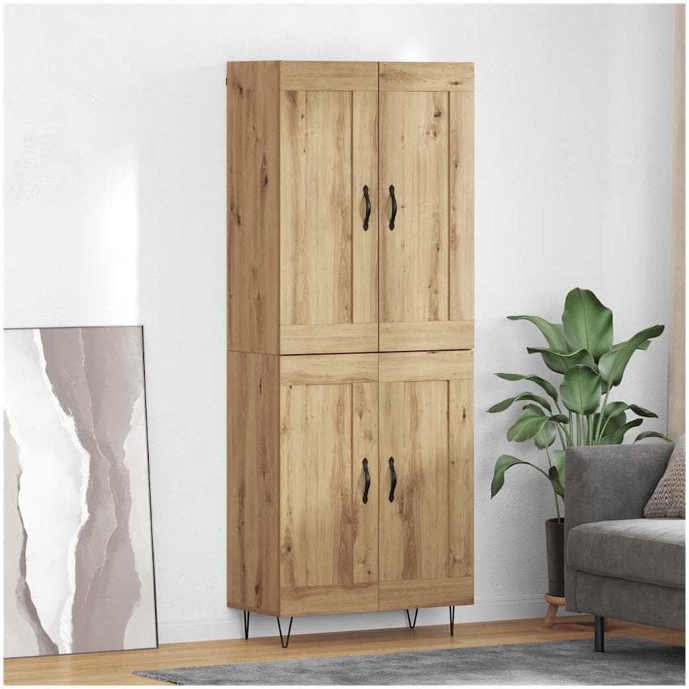 Credenza Rovere artigianale 69,5 x 34 x 180 cm - Foto 2