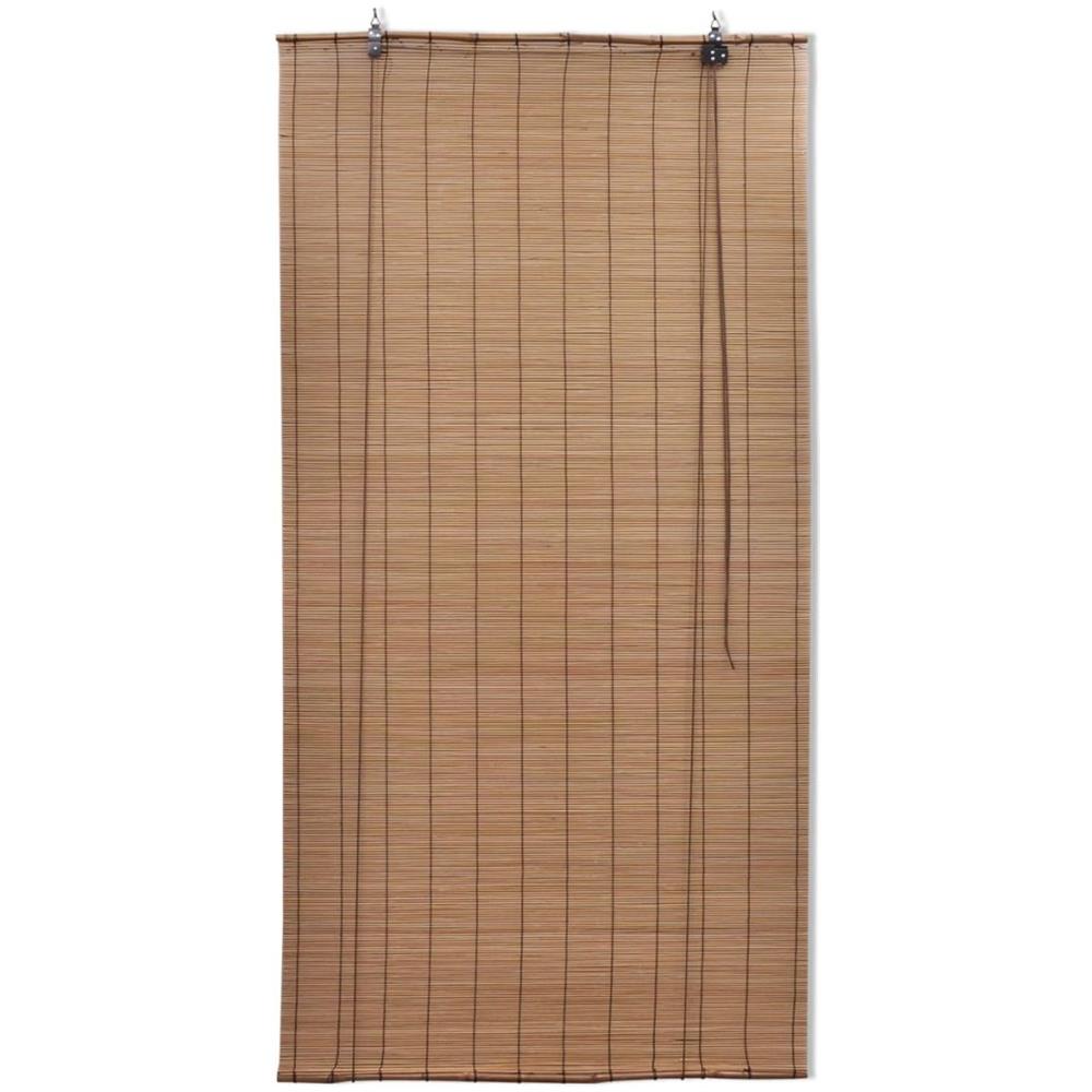 Tende a Rullo in Bambù Marrone 150x220 cm - Foto 2