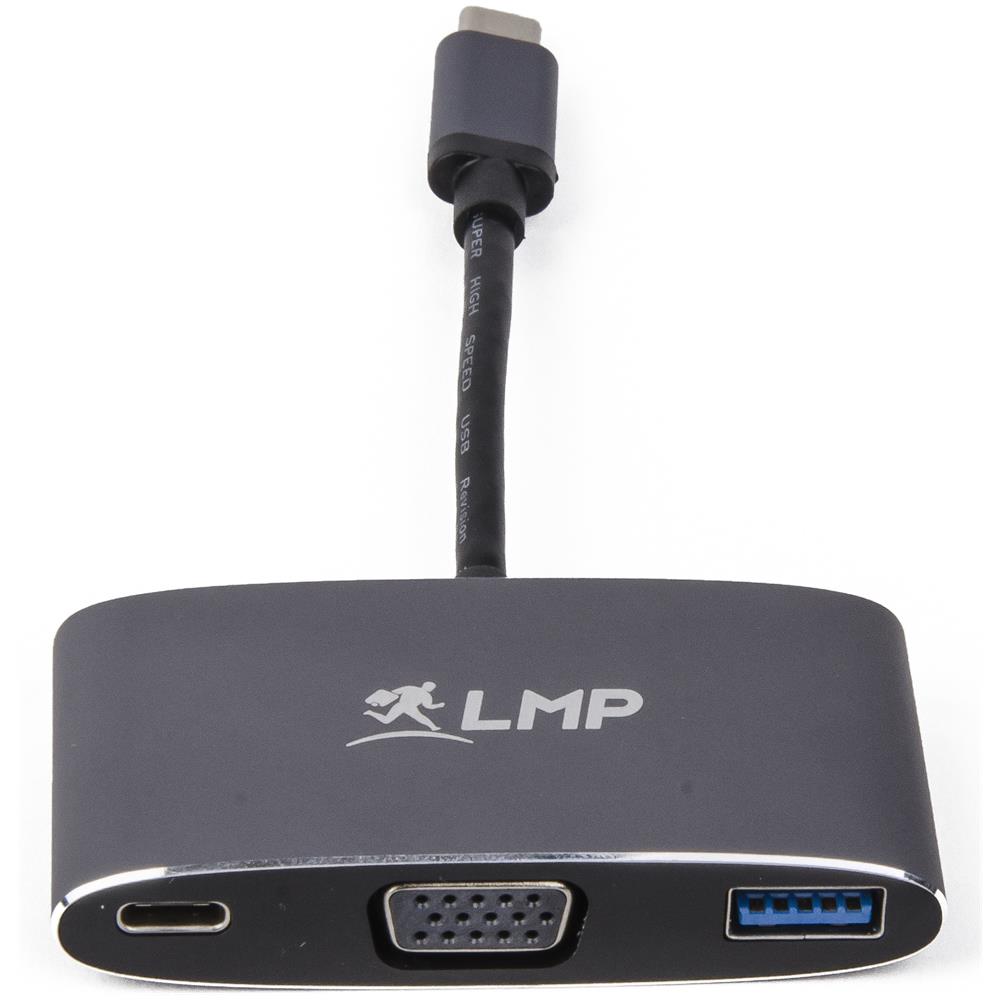 Cavo Adattatore Multiporta USB Type-C / VGA / USB 3.0 Colore Grigio - Foto 3