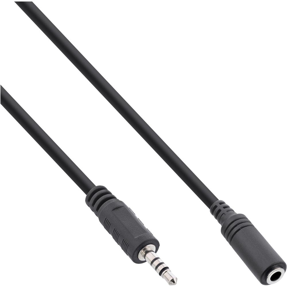 cavo audio, jack 2,5mm maschio a jack 3,5mm femmina, tricanale 4pin, 3m - Foto 1