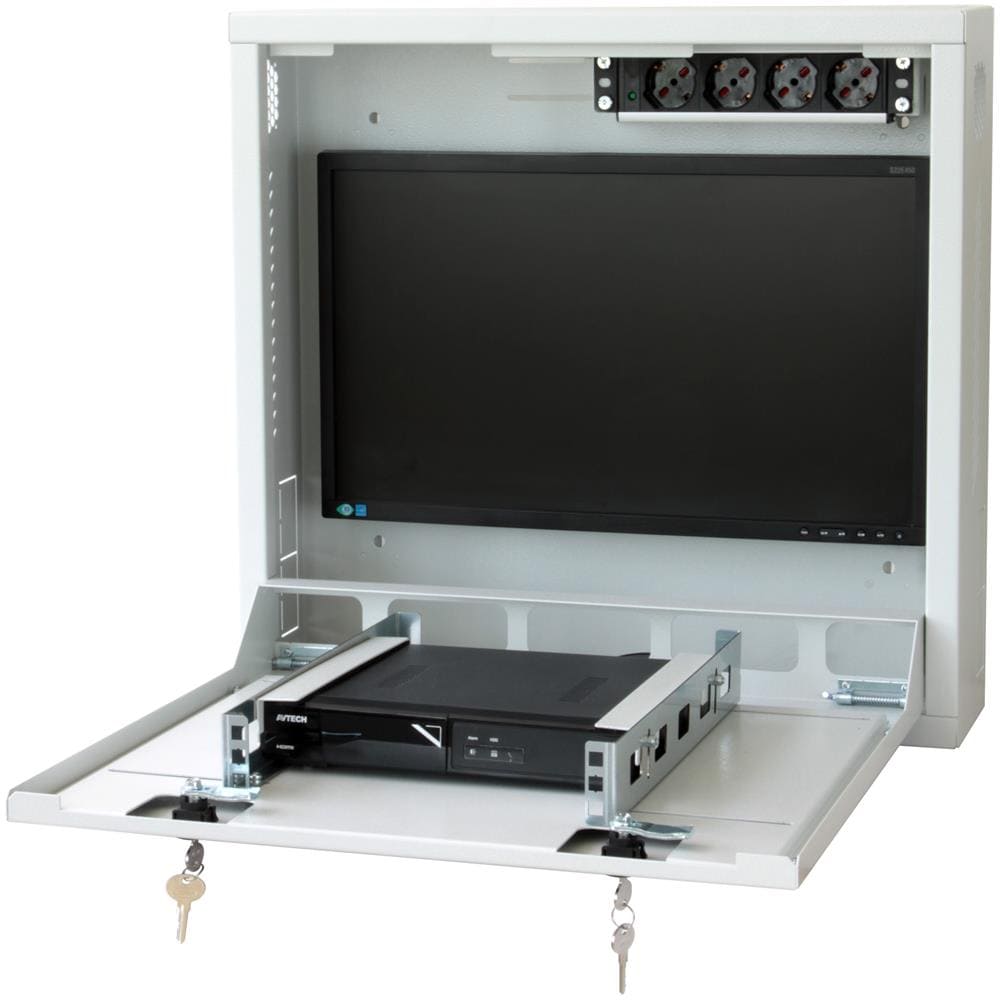 Box di Sicurezza 19" per DVR / Sistemi di Videosorveglianza Grigio - Foto 2