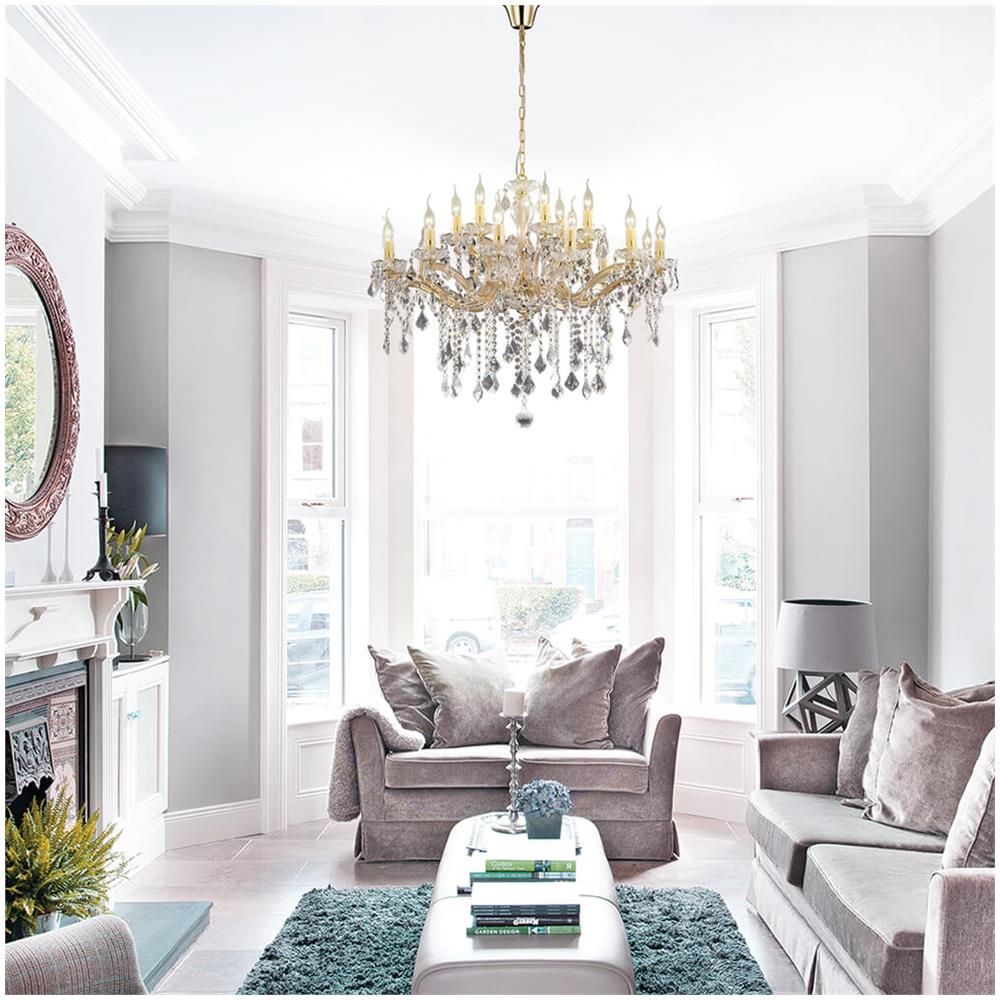 Lampada A Sospensione 18 X 40w E14 Ideal Lux Oro - Foto 2