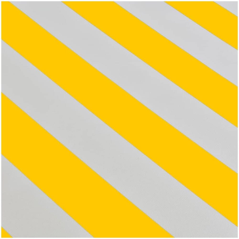 Tenda Da Sole Pieghevole Manuale 400 Cm Giallo / bianco - Foto 2