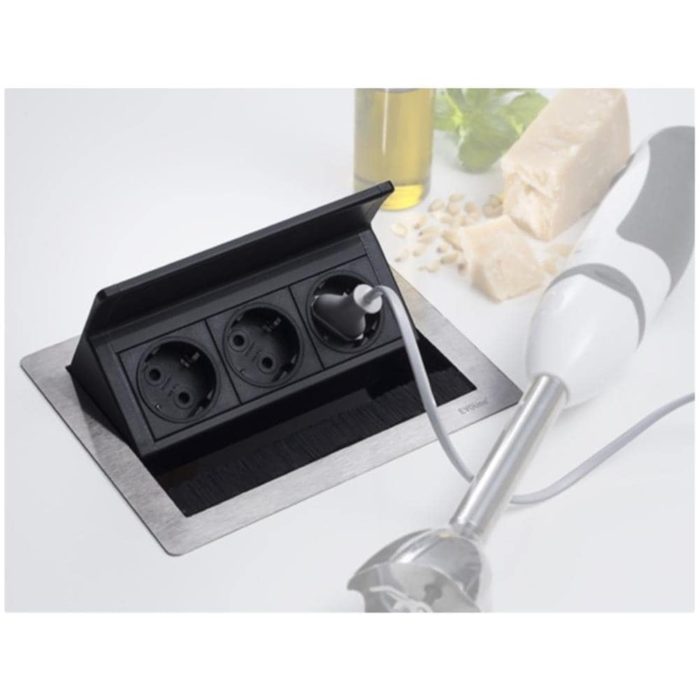 Evoline Prese A Scomparsa Da Incasso 159370024900 Flip Top Presa Da Tav - Foto 2