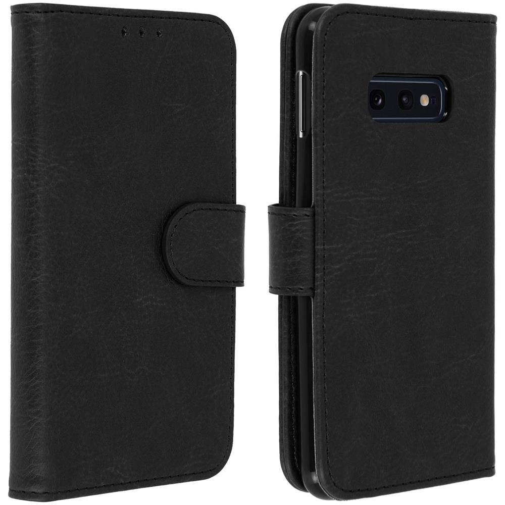 Custodia Samsung Galaxy S10e Portacarte Funzione Supporto Cover Silicone Nero - Foto 1