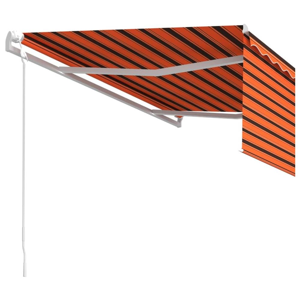 Tenda Retrattile Automatica con Parasole 4x3 m Arancio Marrone - Foto 3